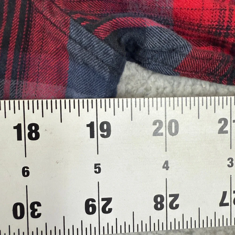 Banana Republic Luxe Flannel Grant‎ Fit Mens Plaid Button Up Shirt